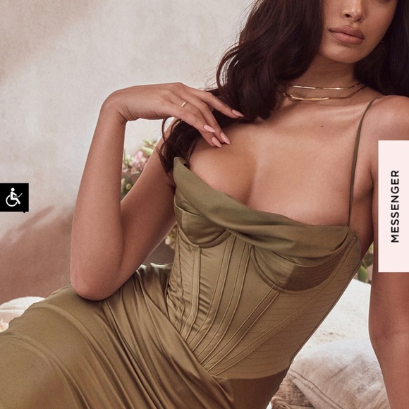 MYRNA OLIVE CORSET HOUSE OF CB DRESS - Picture 4 of 9